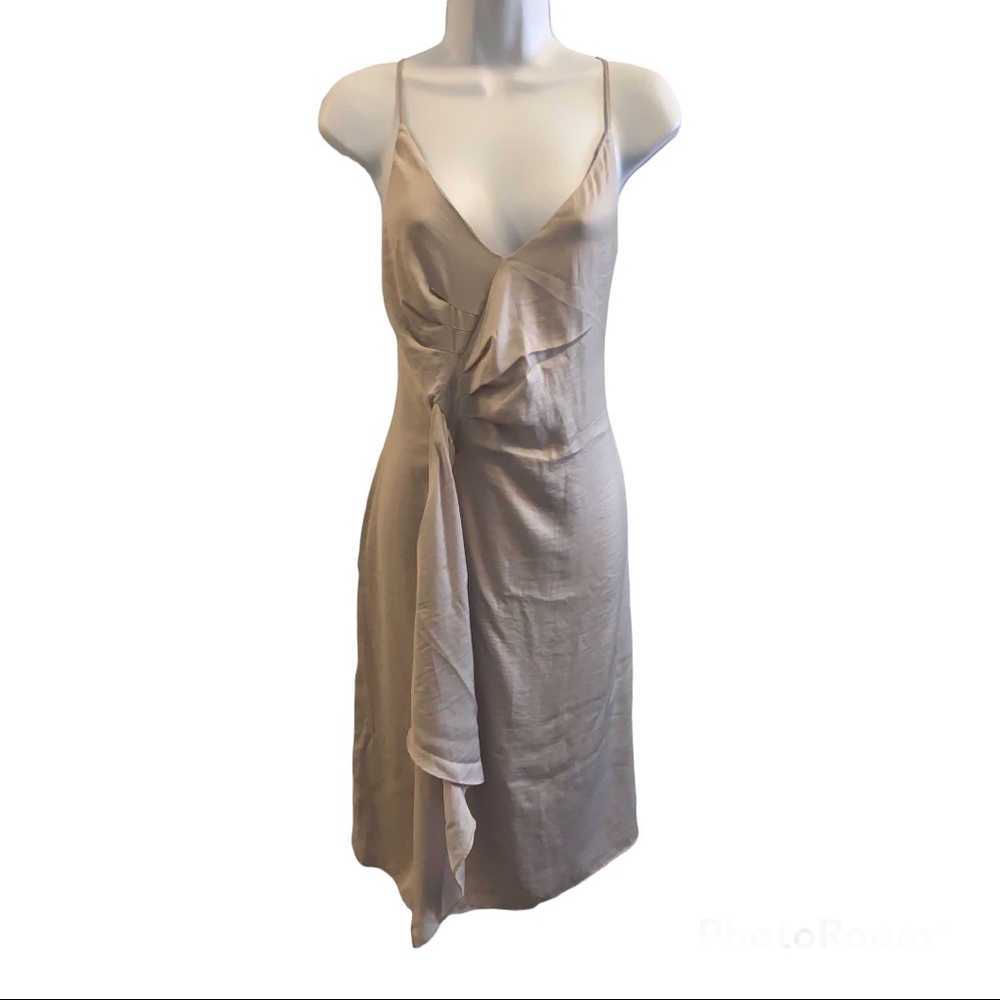 Express Women's Sexy Backless Deep V-Neck dress